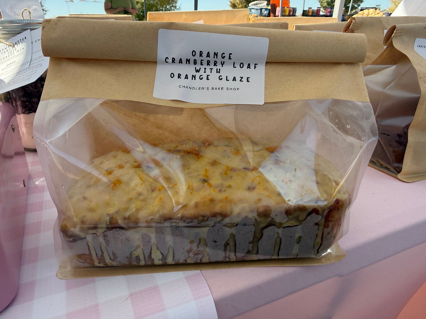 Orange Cranberry Loaf with Orange Glaze